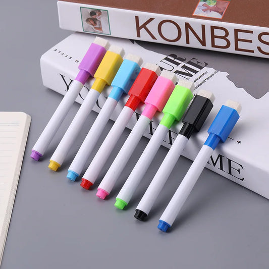 Coloured Whiteboard Markers - Set of 8